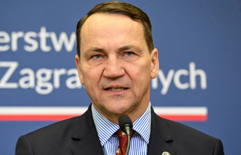 Szef MSZ Radosław Sikorski. Fot. PAP/	Radek Pietruszka 