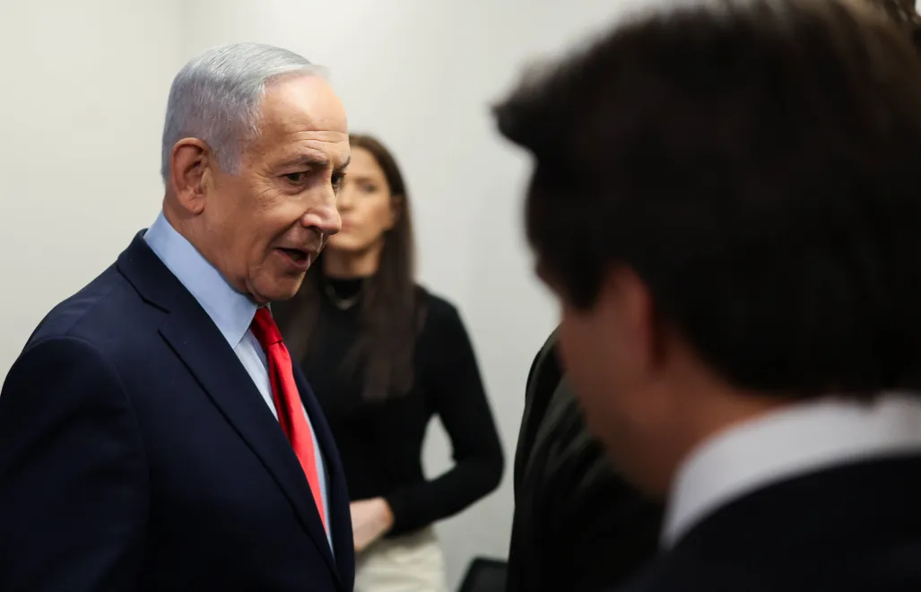 Premier Izraela Benjamin Netanjahu. Fot. PAP/EPA/RONEN ZVULUN / POOL