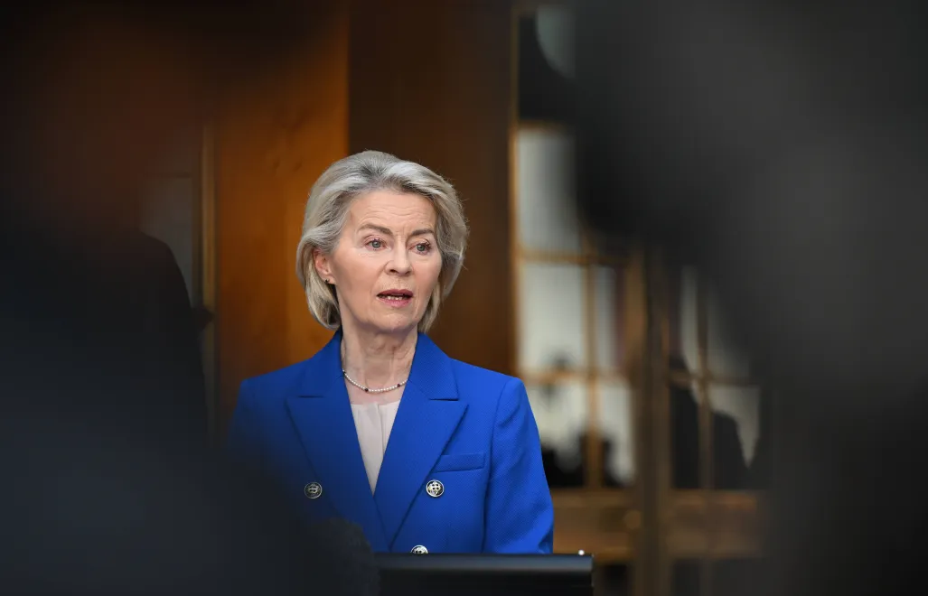 Szefowa KE Ursula von der Leyen. Fot. PAP/EPA/LUKAS COCH