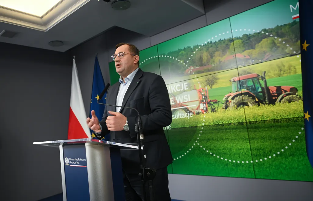 Minister rolnictwa Stefan Krajewski. Fot. PAP/	Marcin Obara