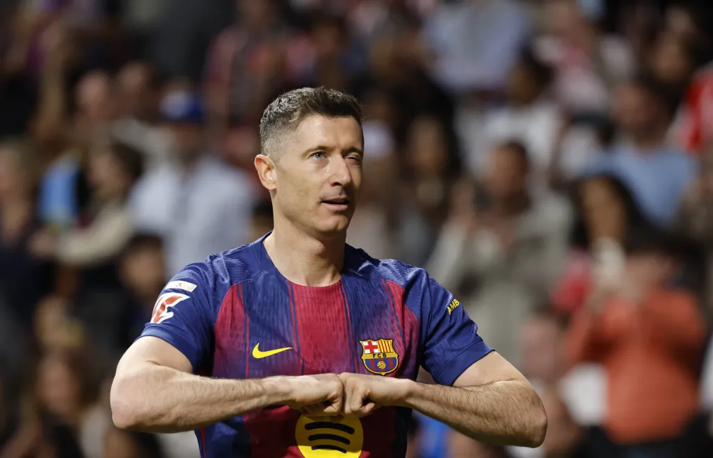 Robert Lewandowski Fot. PAP/EPA/Mariscal