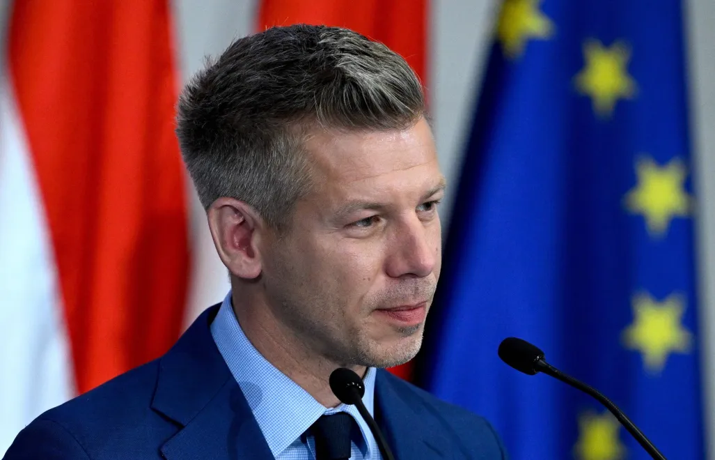 Peter Magyar. Fot. PAP/EPA/ROBERT HEGEDUS 