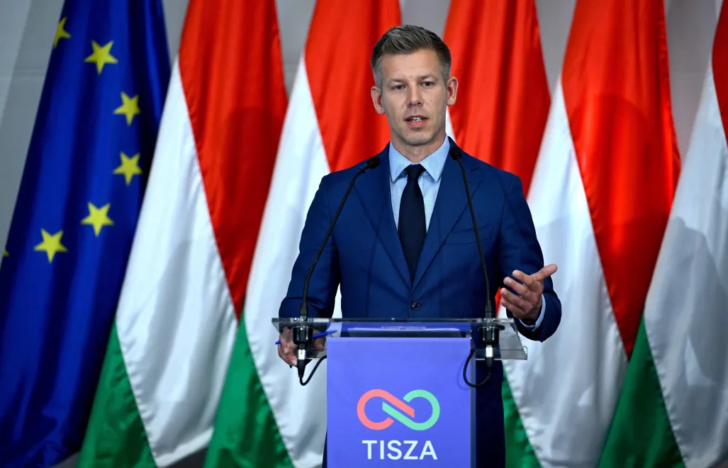 Peter Magyar. Fot. PAP/EPA/ROBERT HEGEDUS
