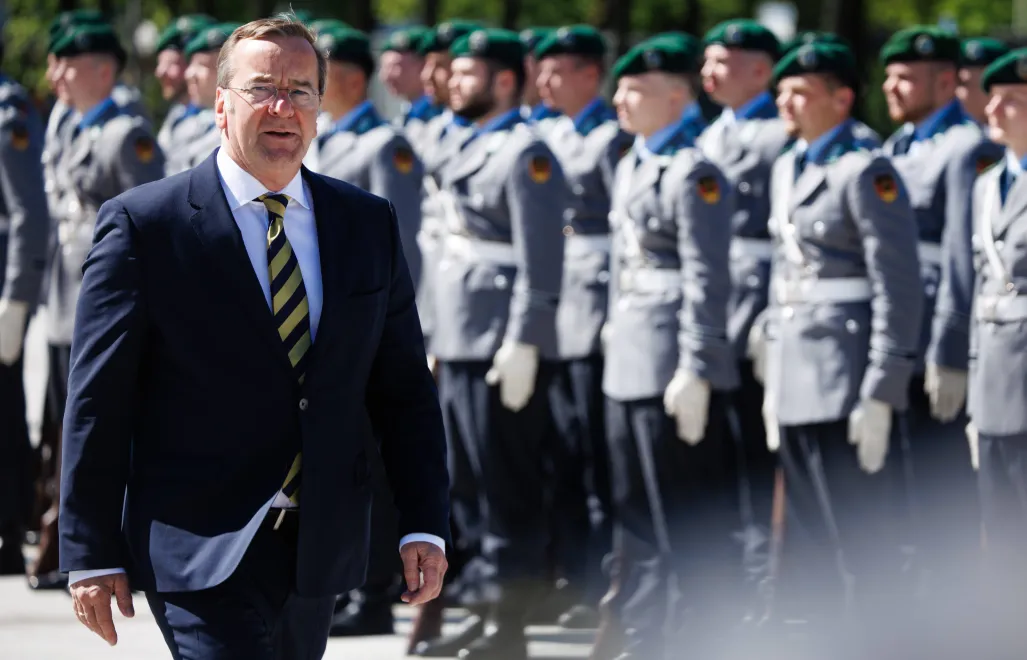 Борис Писториус. Fot. PAP/EPA/CLEMENS BILAN
