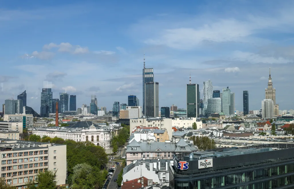 Panorama Warszawy Fot. PAP/Albert Zawada