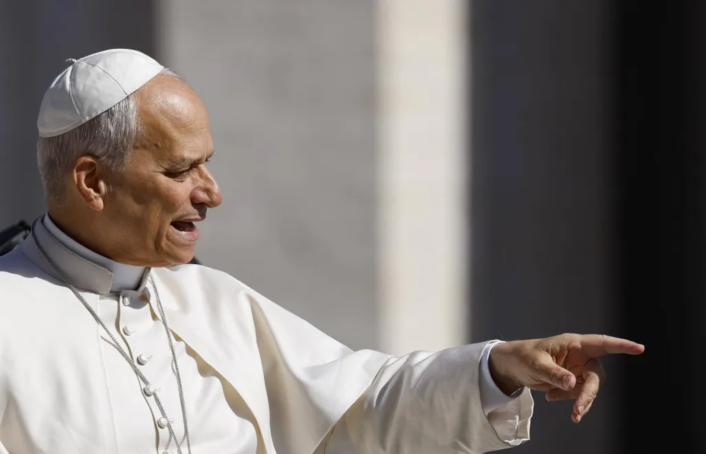 Papież Leon XIV. Fot. PAP/EPA/FABIO FRUSTACI