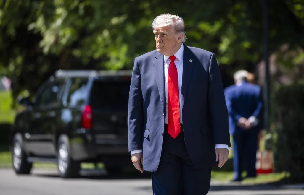Prezydent USA Donald Trump. Fot. PAP/EPA/	JIM LO SCALZO / POOL