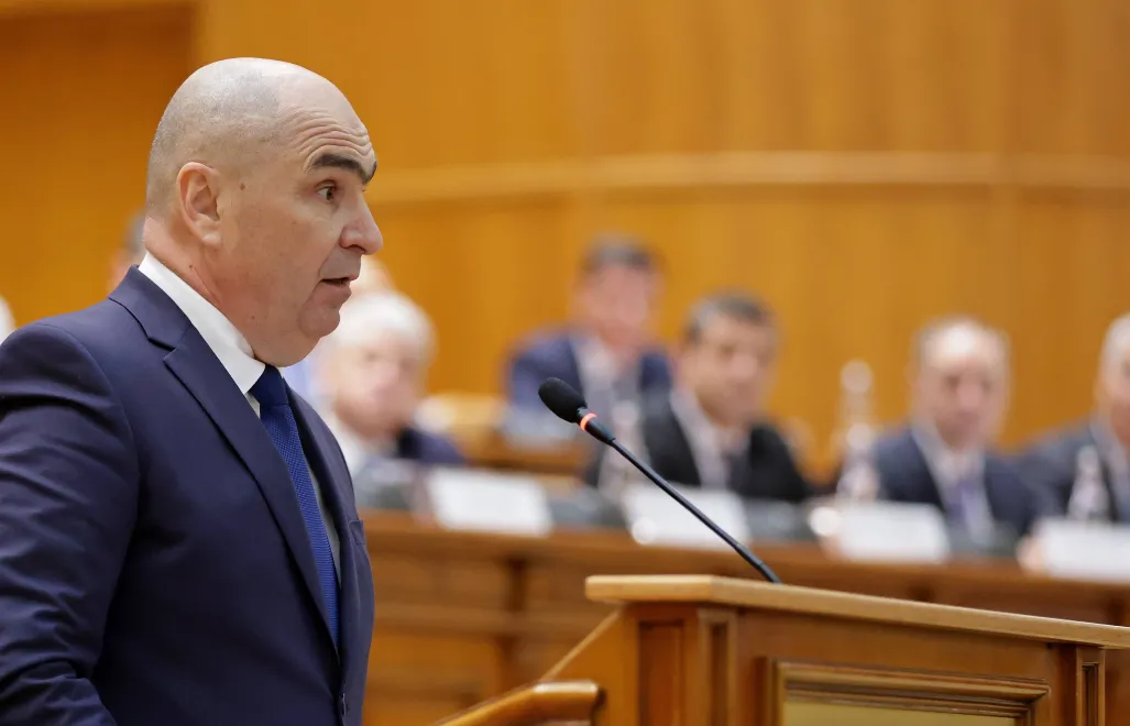 Premier Rumunii Ilie Bolojan. Fot. PAP/EPA/Robert Ghement