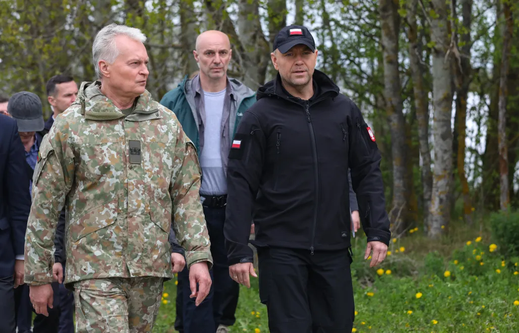 Prezydent Karol Nawrocki i prezydent Litwy Gitanas Nauseda. Fot. PAP/Artur Reszko