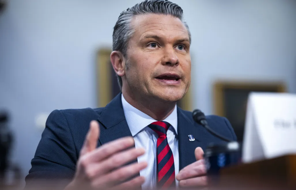 Pete Hegseth. Fot. PAP/ EPA/JIM LO SCALZO