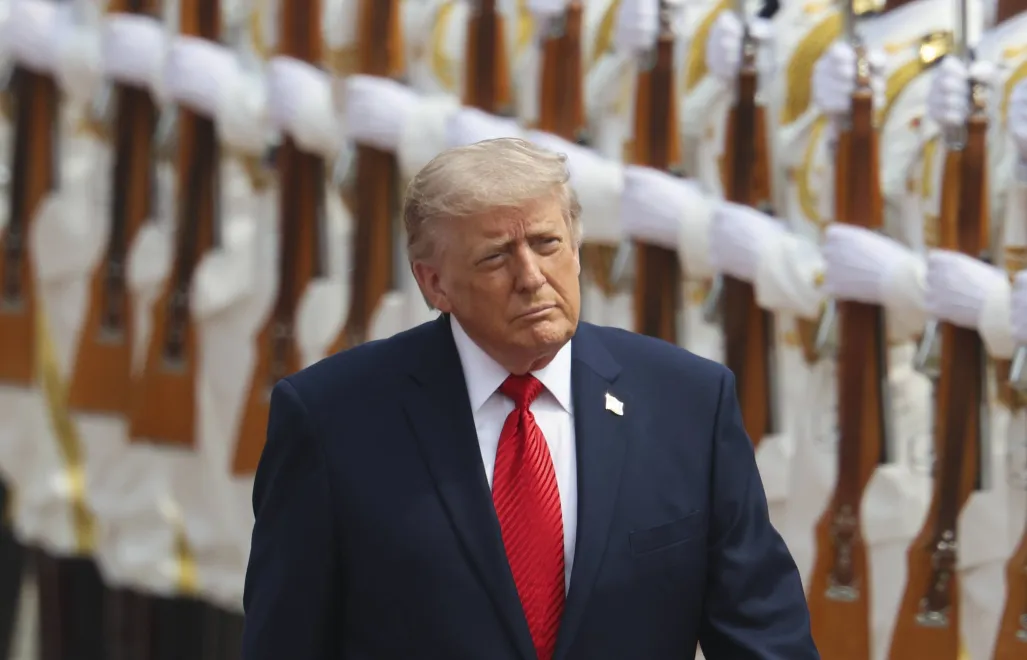 Prezydent USA Donald Trump. Fot. PAP/EPA/	Maxim Shemetov / POOL