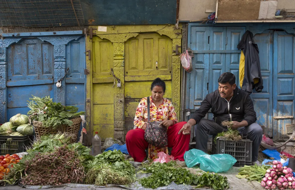 Targ w Nepalu. Fot: EPA/NARENDRA SHRESTHA