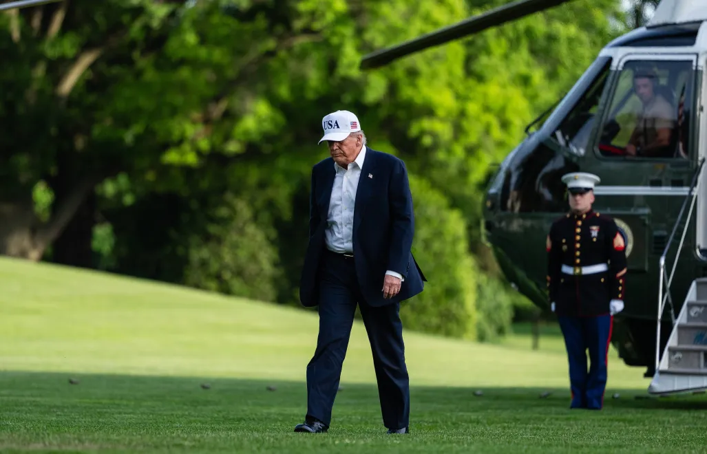 Donald Trump, fot. PAP/EPA/BLOOMBERG/Eric Lee / POOL