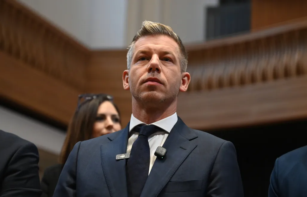 Premier Węgier Peter Magyar. Fot. PAP/EPA/Zoltan Balogh