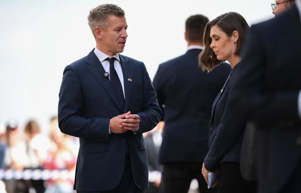 Premier Węgier Peter Magyar w Krakowie. Fot. PAP/Łukasz Gągulski