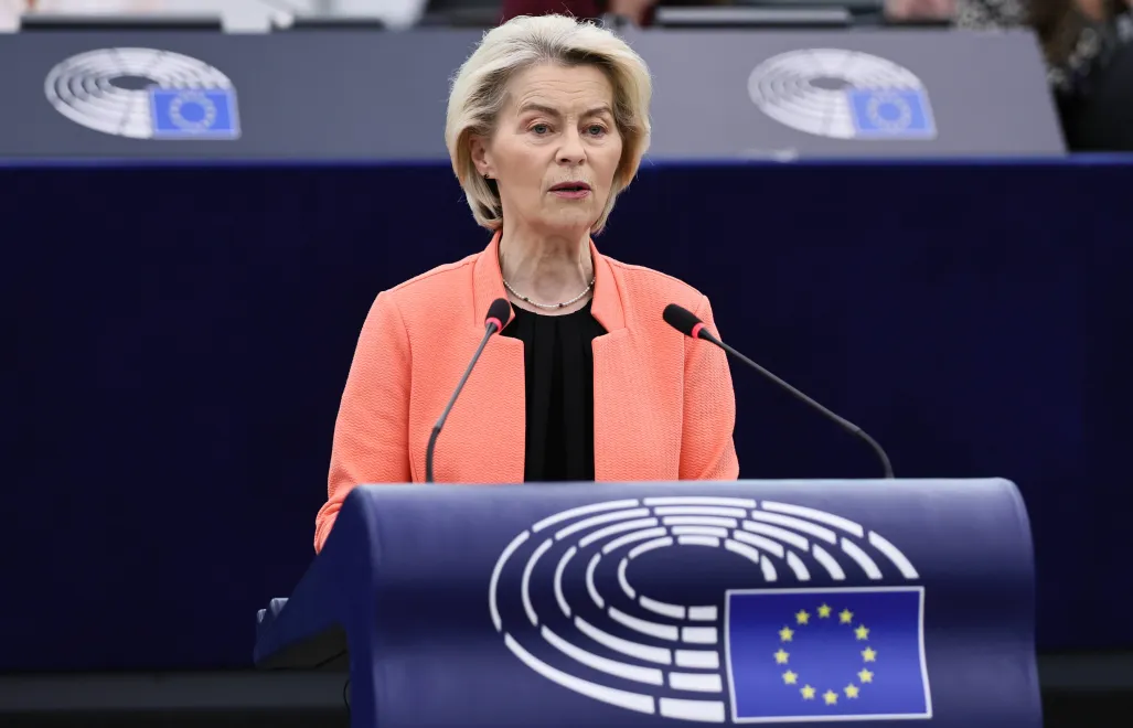 Przewodnicząca Komisji Europejskiej Ursula von der Leyen. Fot. PAP/EPA/	RONALD WITTEK