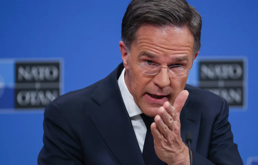 Mark Rutte, fot. PAP/EPA/Olivier Hoslet