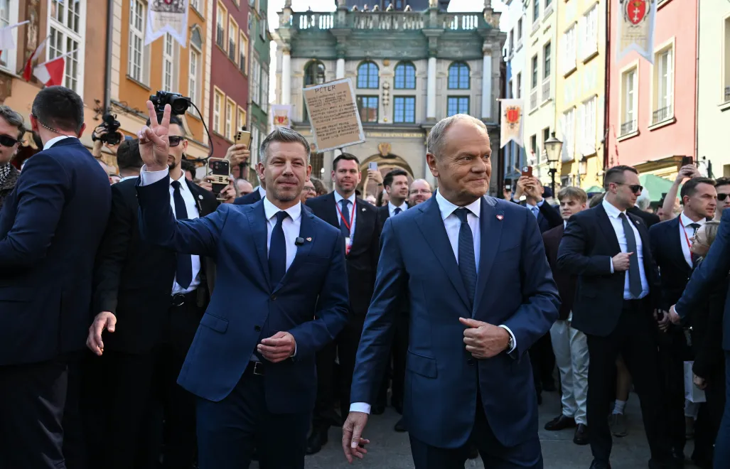 Wizyta premiera Węgier Petera Magyara w Gdańsku, fot. PAP/Adam Warżawa