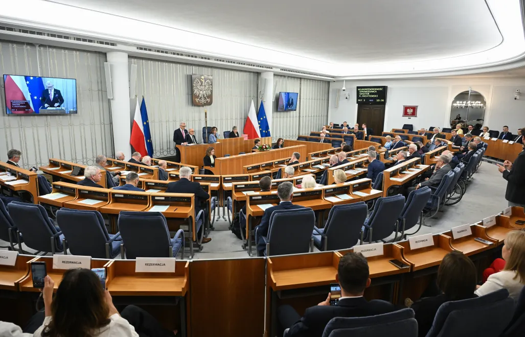 Obrady Senatu Fot. PAP/Radek Pietruszka