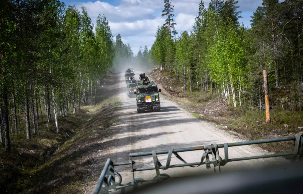 Спільні навчання військових з країн НАТО "Northern Star" на полігоні Вуосанка в Фінляндії. Fot. PAP/Wiktor Dąbkowski