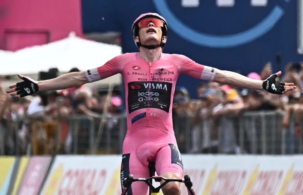 Jonas Vingegaard. Fot. PAP/EPA/	LUCA ZENNARO