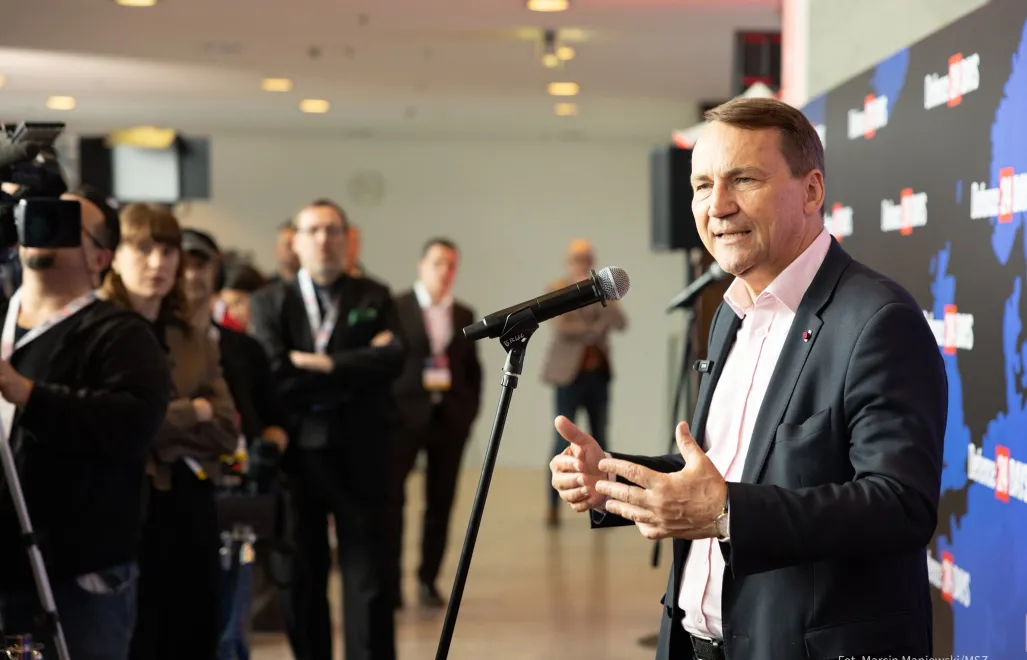 Szef MSZ Radosław Sikorski. Fot. X/Marcin Maniewski/MSZ