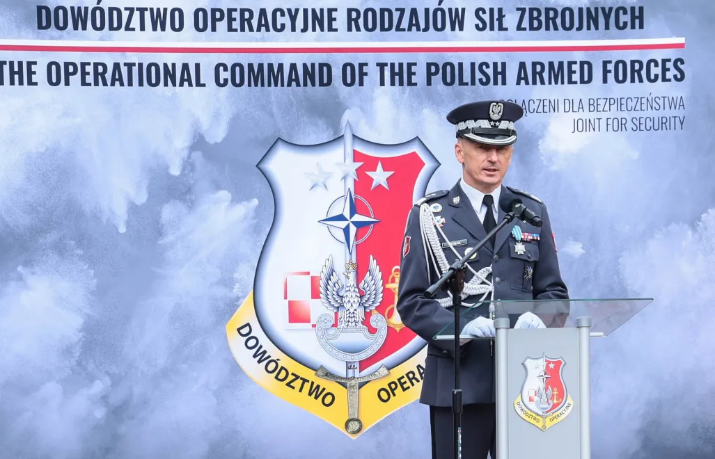 Nowy Dowódca Operacyjny Rodzajów Sił Zbrojnych gen. dyw. pil. Ireneusz Nowak. Fot. PAP/PAP/Paweł Supernak
