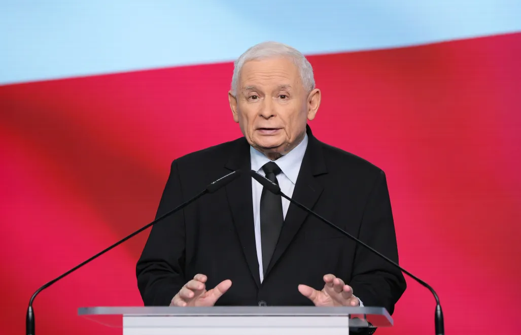 Prezes PiS Jarosław Kaczyński. Fot. PAP/	PAP/Paweł Supernak