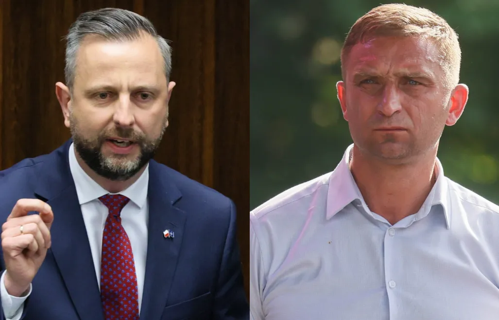 Szef MON Władysław Kosiniak-Kamysz i Robert Bąkiewicz. Fot. PAP/Paweł Supernak/Leszek Szymański