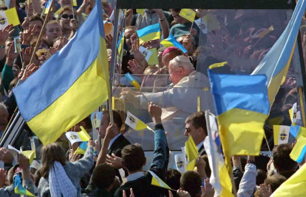 W poniedziałek Kościół rzymskokatolicki w Ukrainie obchodzi 25-lecie wizyty papieża Jana Pawła II w tym kraju. Fot. 	ATTILA KISBENEDEK