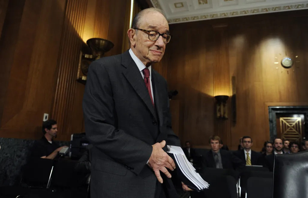 Alan Greenspan. Fot. PAP/EPA/MICHAEL REYNOLDS