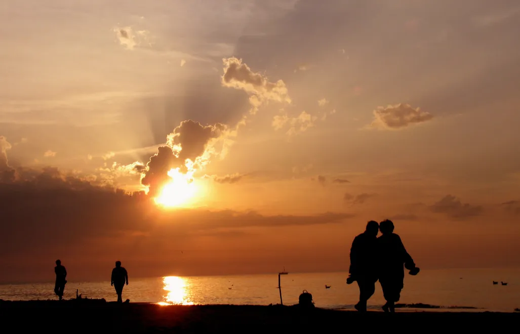 Plaża w Ustce. Fot. PAP/Tomasz Gzell