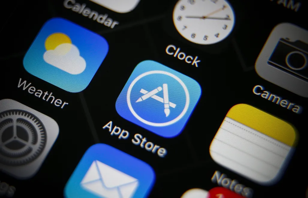 Logo App Store. Fot. PAP/EPA/RITCHIE B. TONGO