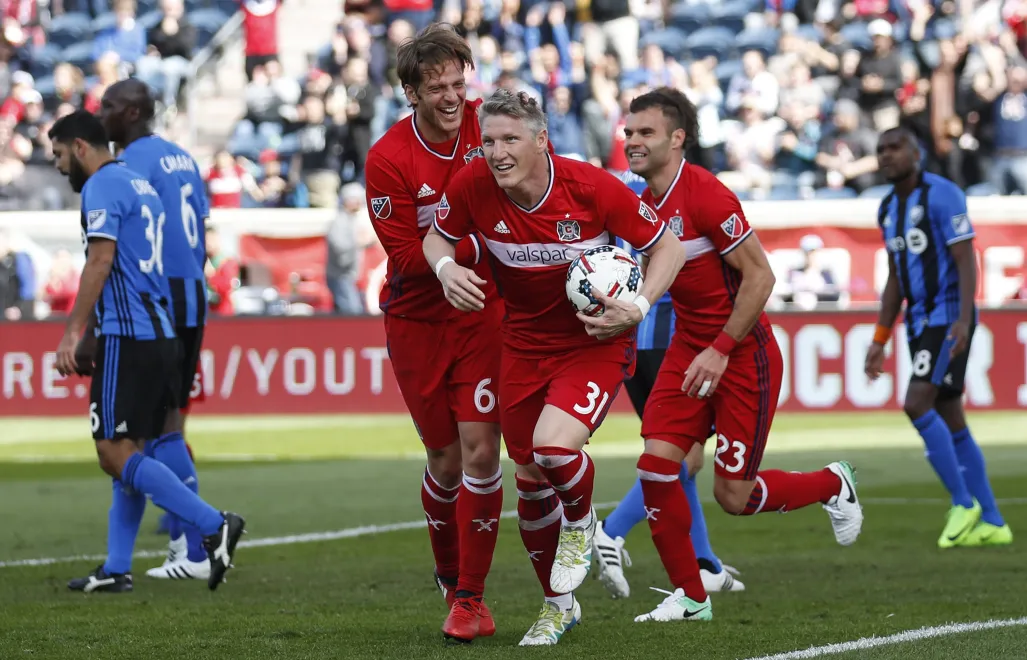 Piłkarze Chicago Fire Fot. PAP/EPA/KAMIL KRZACZYNSKI