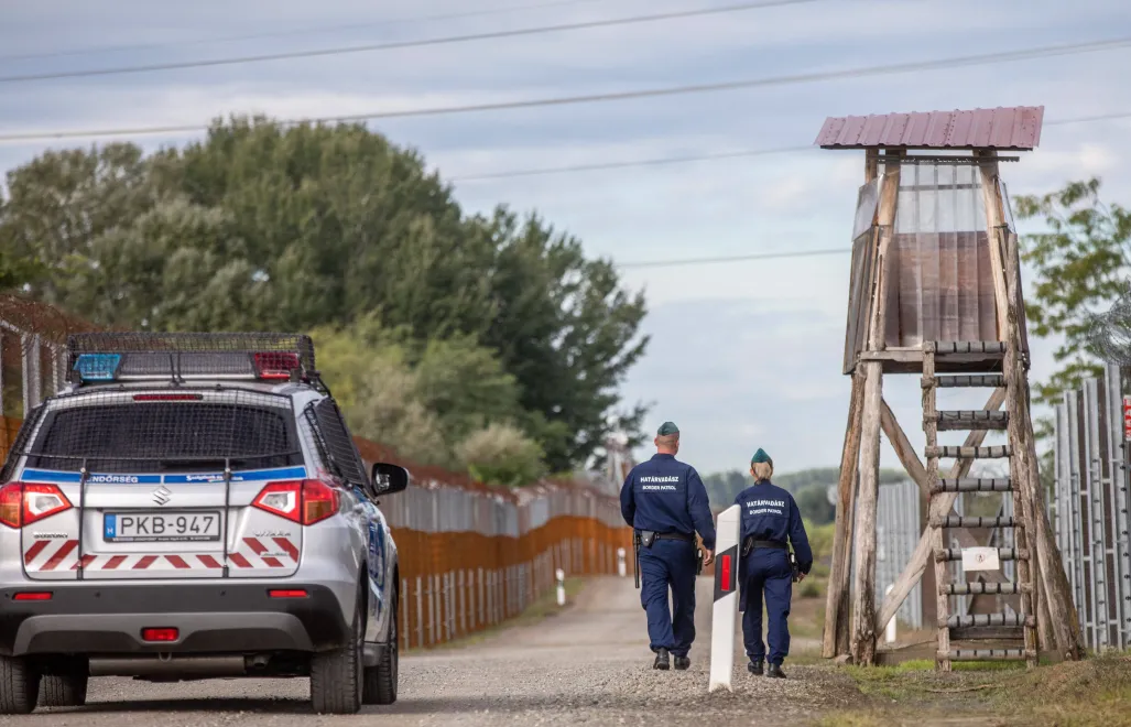 Patrol na granicy węgiersko-serbskiej, zdjęcie ilustracyjne, fot. PAP/EPA/MTI/Tibor Rosta