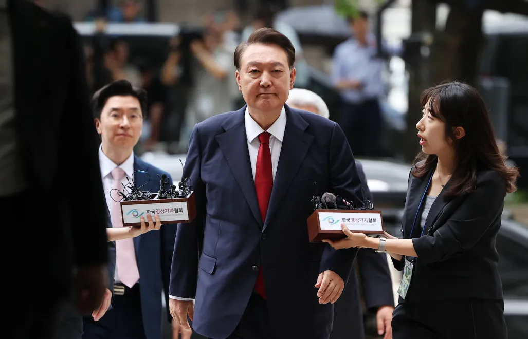 Były prezydent Korei Południowej Jun Suk Jeol, fot. PAP/EPA/REUTERS/KIM HONG-JI / POOL