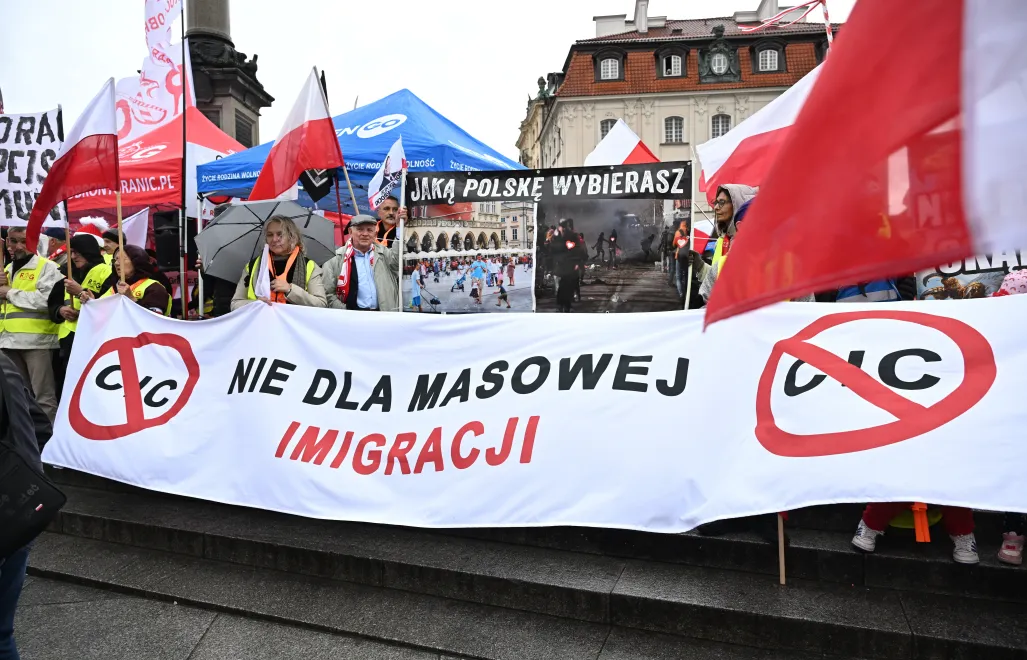 Мітинг у Варшаві проти іміграції. Фотоілюстрація. Fot. PAP/	Radek Pietruszka 