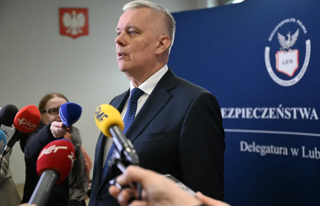 Томаш Семоняк, министр-координатор специальных служб. Fot. PAP/Wojtek Jargiło