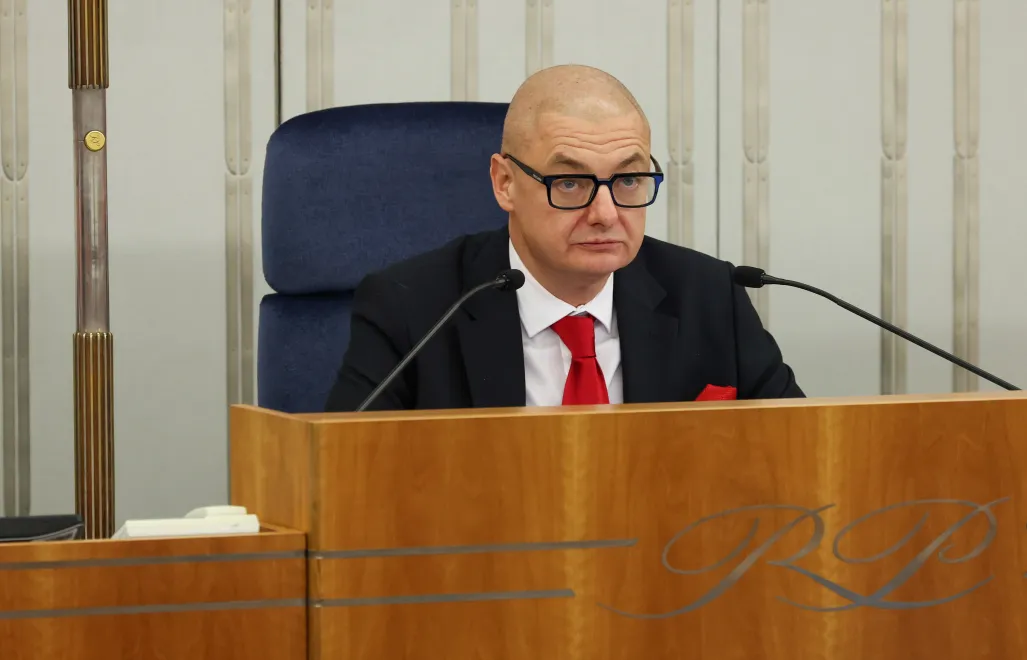 Wicemarszałek Senatu Michał Kamiński. Fot. PAP/Albert Zawada