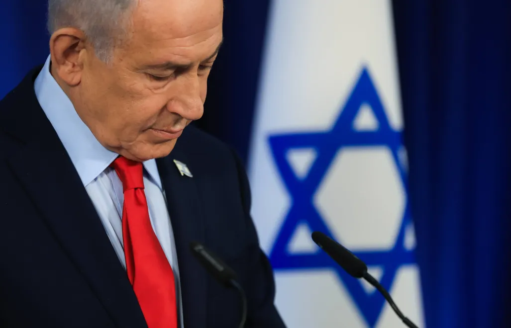 Benjamin Netanjahu, fot. PAP/EPA/REUTERS POOL/RONEN ZVULUN / POOL