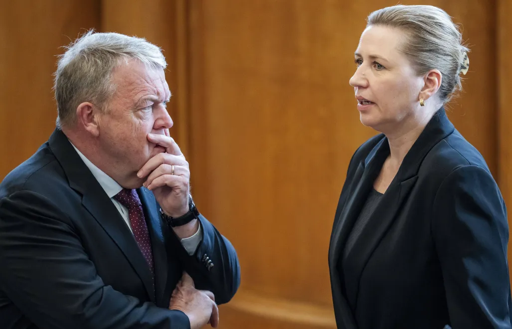 Premierka Danii Mette Frederiksen i szef dyplomacji Lars Lokke Rasmussen. Fot. PAP/EPA/MADS CLAUS RASMUSSEN