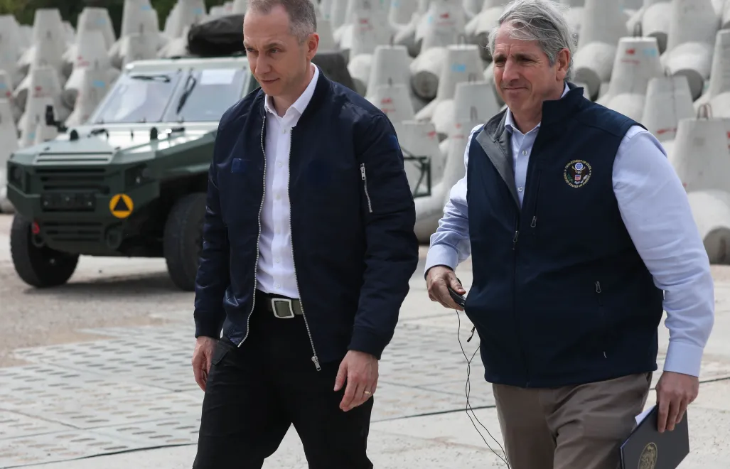 Cezary Tomczyk, Thomas G. DiNanno. Fot. PAP/Artur Reszko