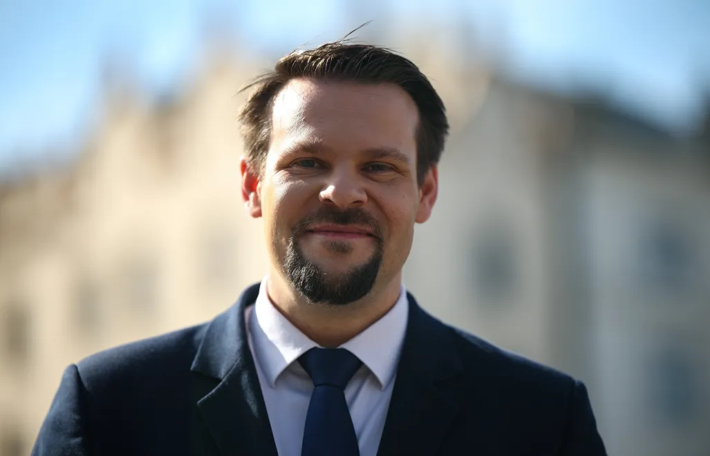 Kandydat PiS w przedterminowych wyborach prezydenta Krakowa Michał Drewnicki Fot. PAP/Łukasz Gągulski