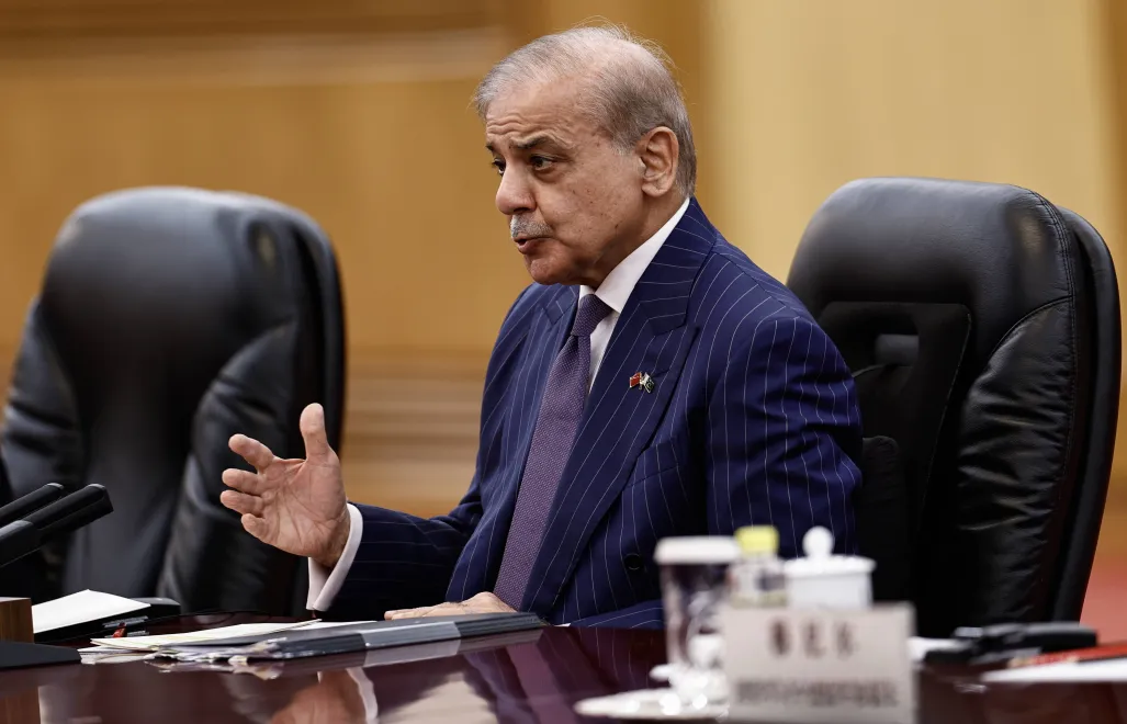 Premier Pakistanu Shehbaz Sharif Fot. PAP/EPA/TINGSHU WANG