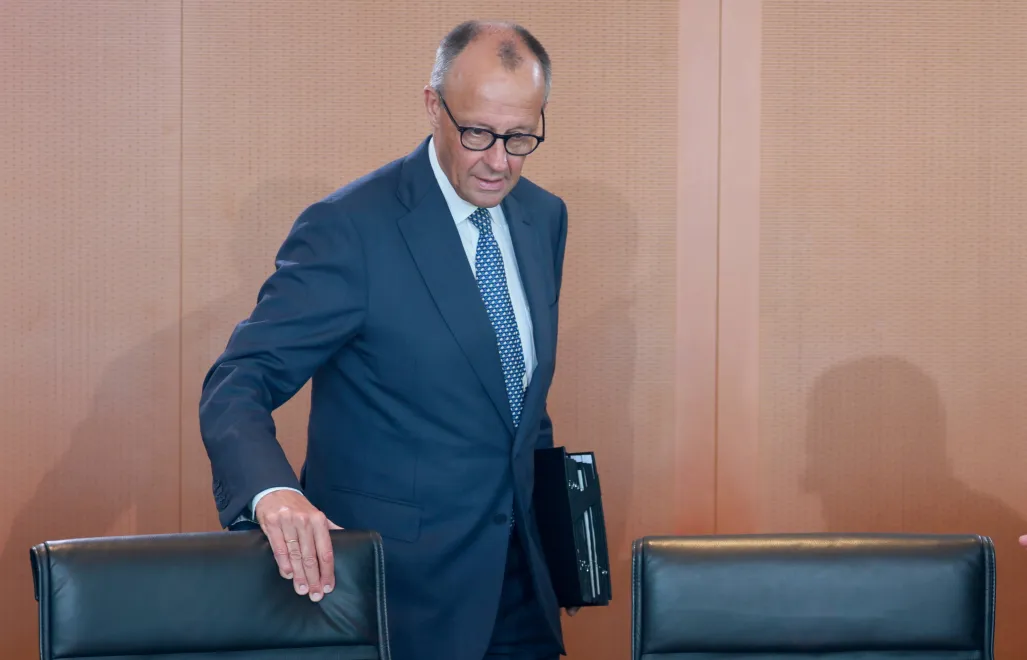 Kanclerz Niemiec Friedrich Merz. Fot. PAP/EPA/HANNIBAL HANSCHKE