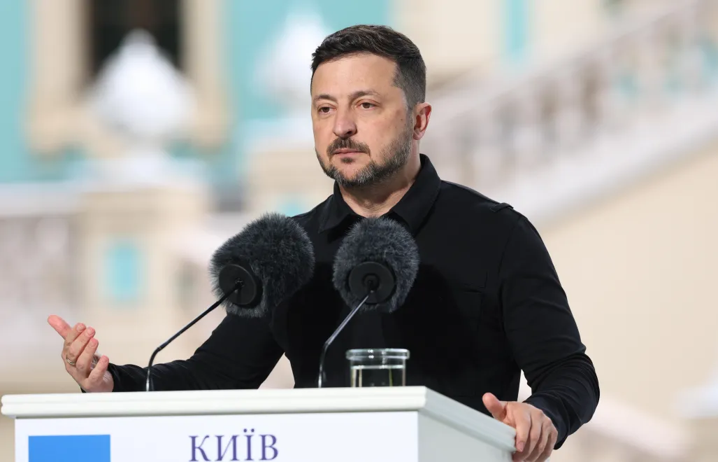 Prezydent Ukrainy Wołodymyr Zełenski. Fot. PAP/Victor Kovalchuk