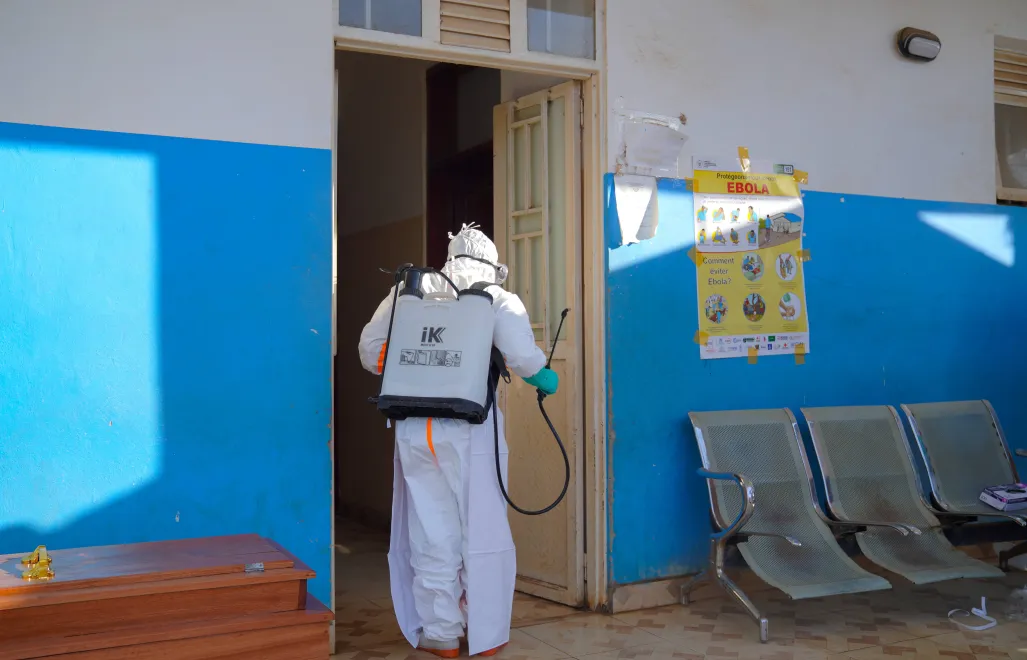 Ebola w Demokratycznej Republice Konga, zdjęcie ilustracyjne, fot. PAP/EPA/DIEUDONNE DIROLE