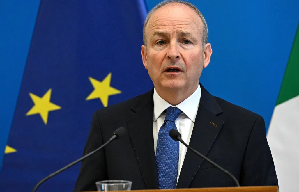  Premier Irlandii Micheal Martin. Fot. PAP/EPA/Robert Hegedus