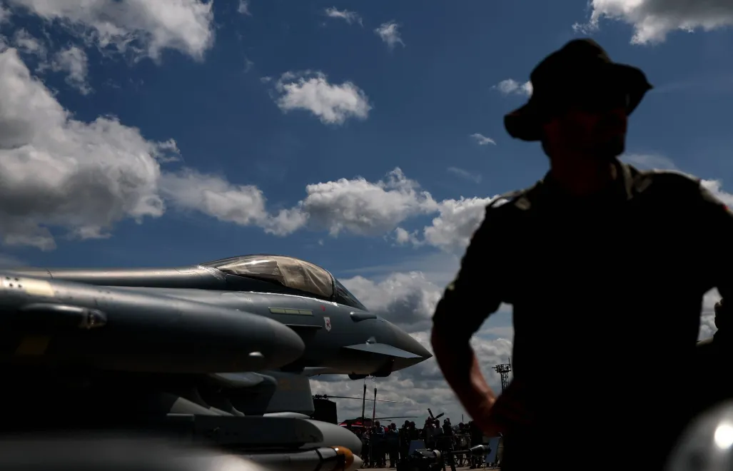 Eurofighter. Fot. PAP/EPA/	FILIP SINGER 