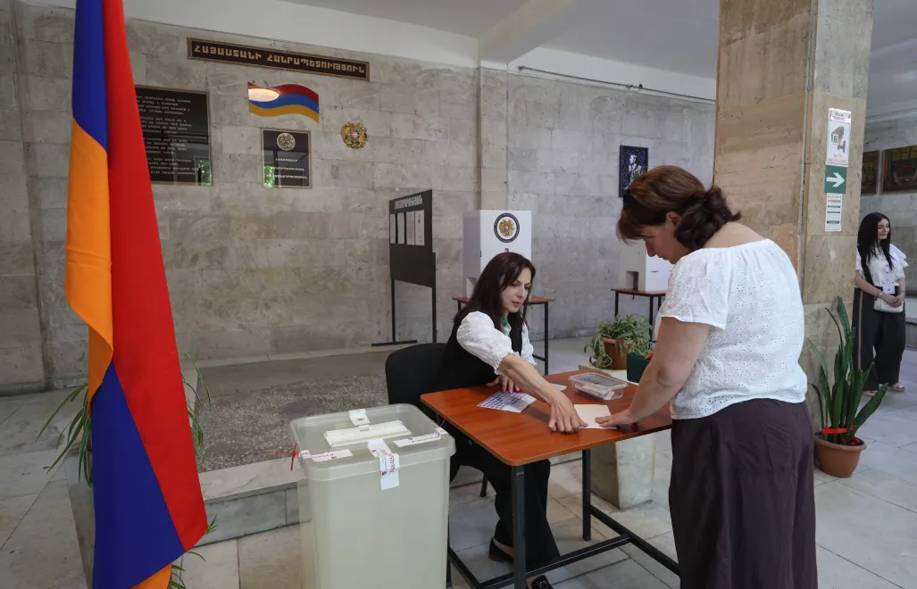 Голосование в Армении. Fot. PAP/EPA/Vahram Baghdasaryanphotolure